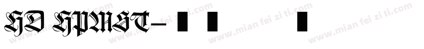 HD HPMST字体转换